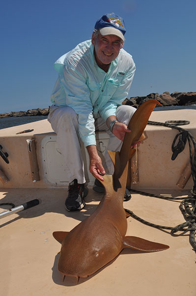 Mike Marsh caught this nurse shark during Shark Week. Mike Marsh caught this nurse shark during Shark Week.