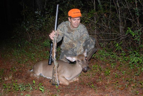 David Franklin with a doe taken with a muzzleloader- WRC per